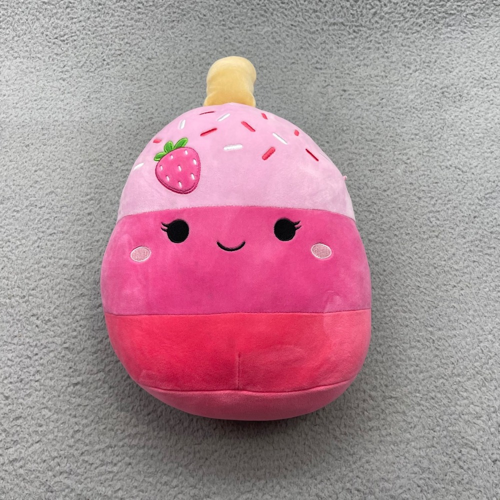 Squishmallows Amelie 8 Inch Pink Strawberry Milkshake Plush Stuffed Toy 2023